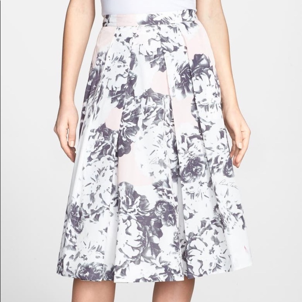 Pink Tartan Pleated Skirt